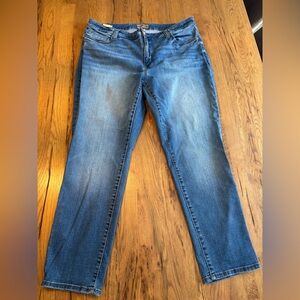 Kut from the Kloth Catherine Boyfriend Jeans 16W Blue Stretch Denim Plus Size